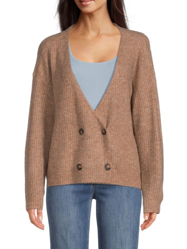 L'AGENCE Jamison Double Breasted Cardigan